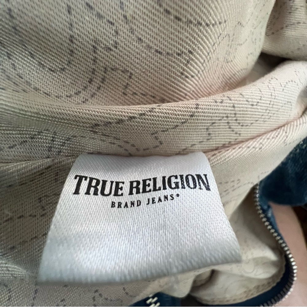 True Religion Boho Crossbody bag Womens Purse DENIM BLUE Shoulder - Picture 11 of 12